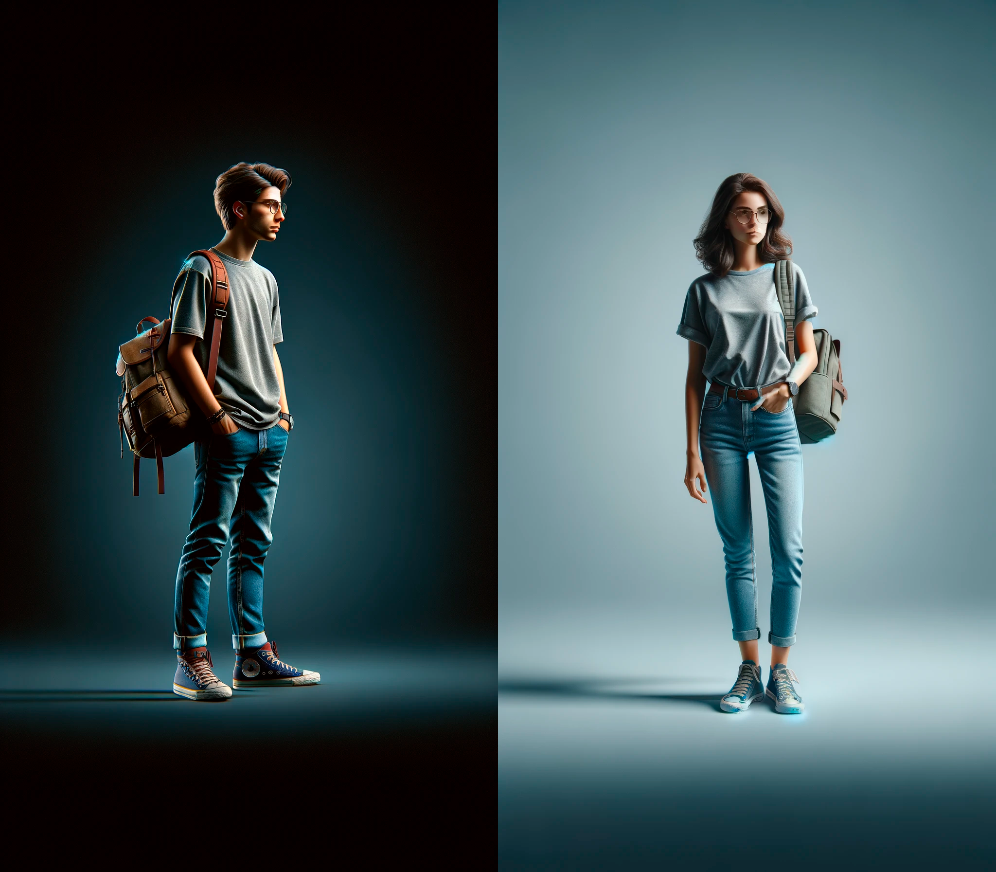 White walls with designer chairs